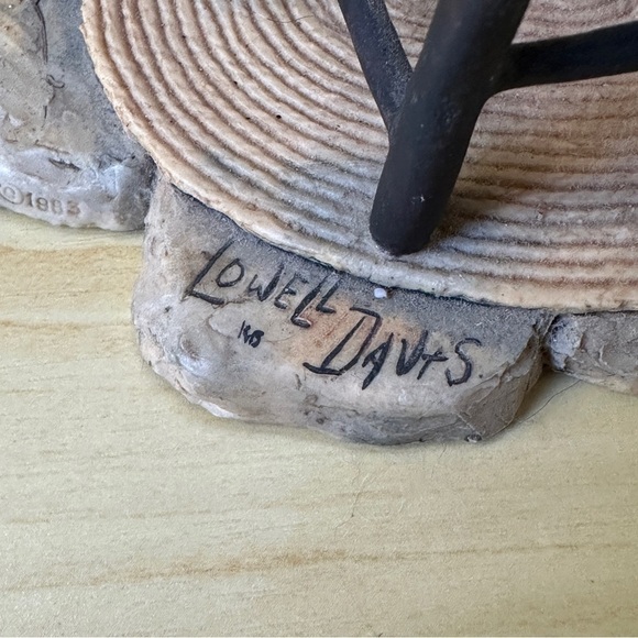 Lowell Davis Schmid signed Scotland Cat in Rocking Chair Figurine & Mice 1983 - Picture 9 of 13